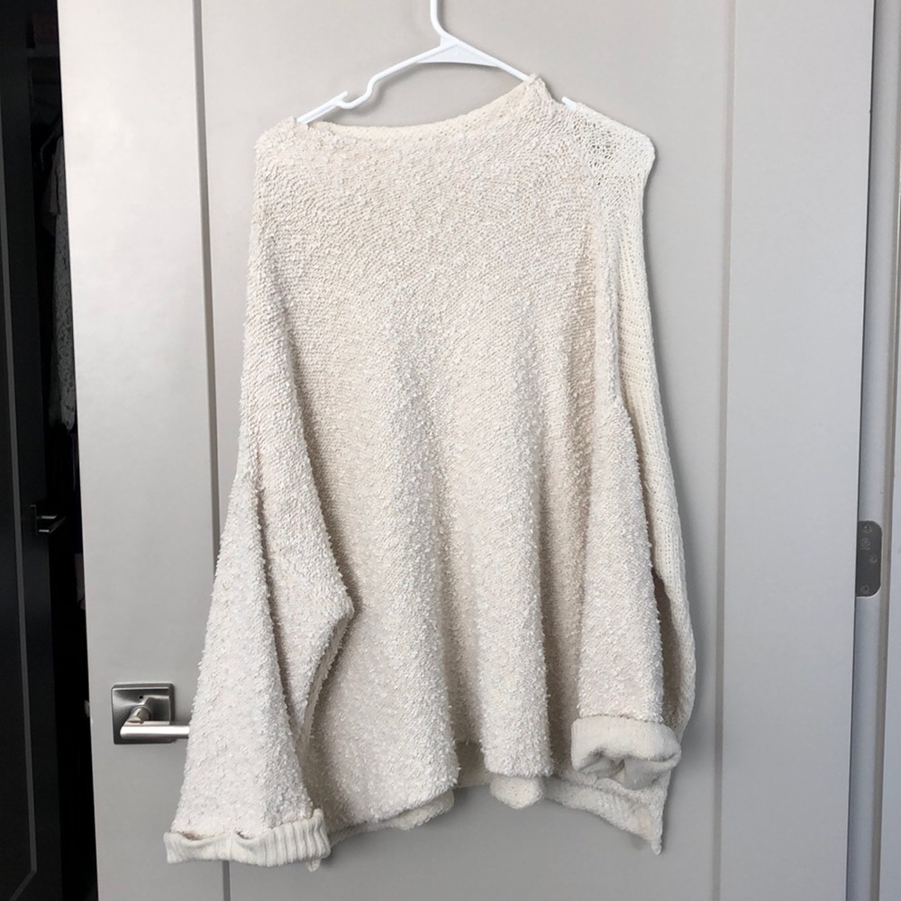 Free People Small Cozy Sweater Ivory